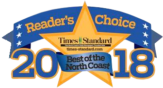 A sign that says reader 's choice best of the north coast