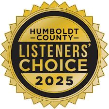 The humboldt county listeners choice badge for 2025