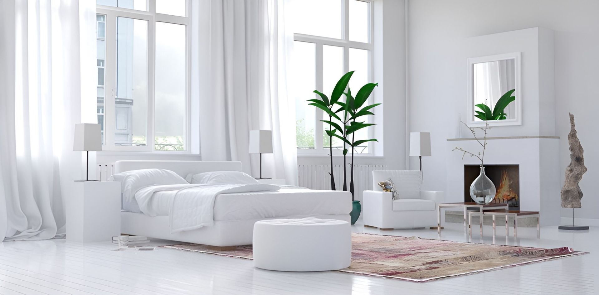 A Bedroom With a Bed — Homestead Blinds in Wodonga, VIC