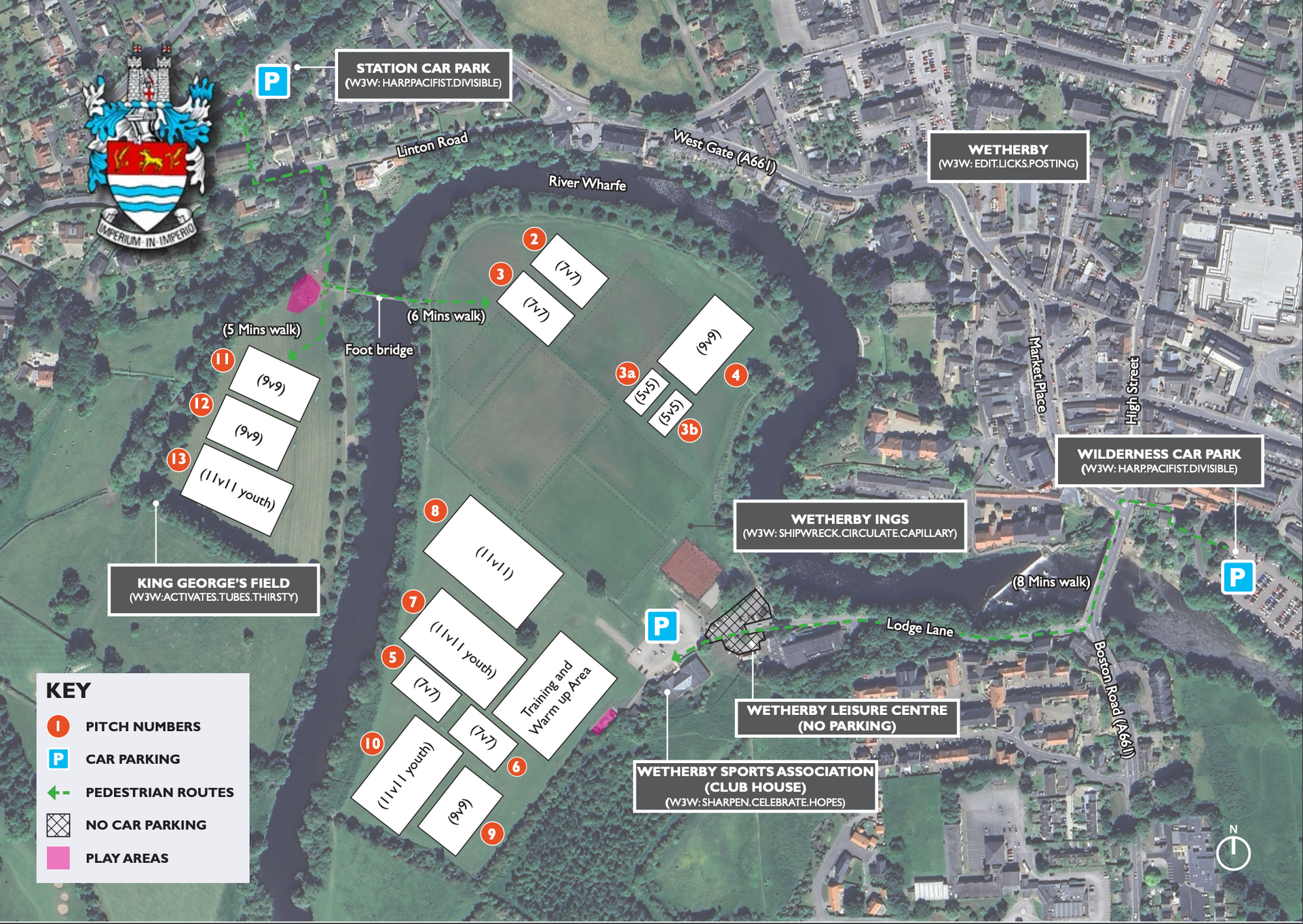 Wetherby Athletic Location and Pitch Layout
