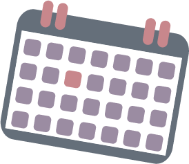 A graphic of a calendar.