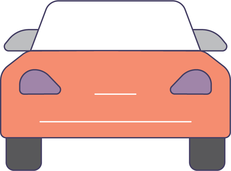 Vector image of a car previously subject to FBT.