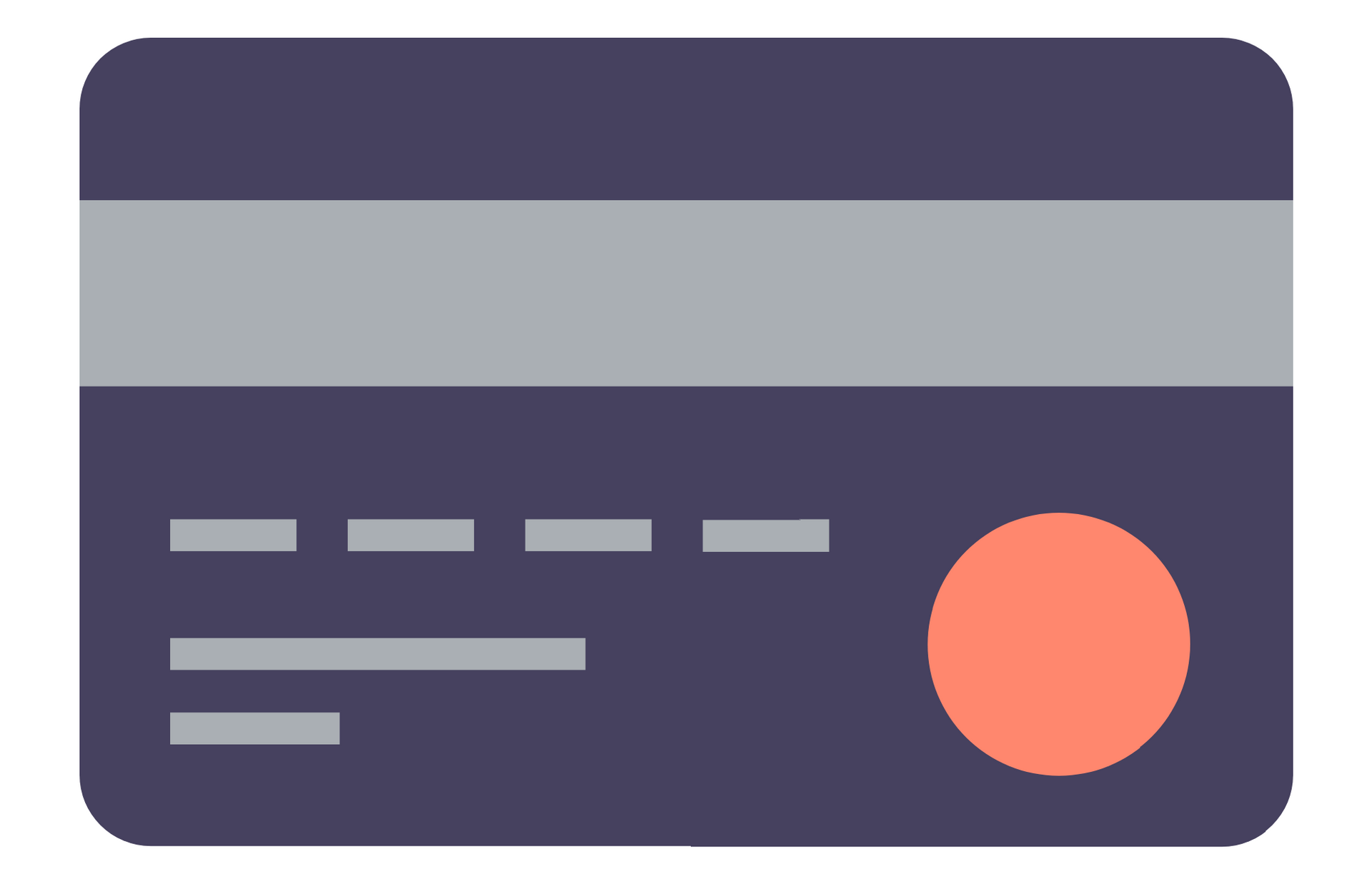 Vector image of a credit card.