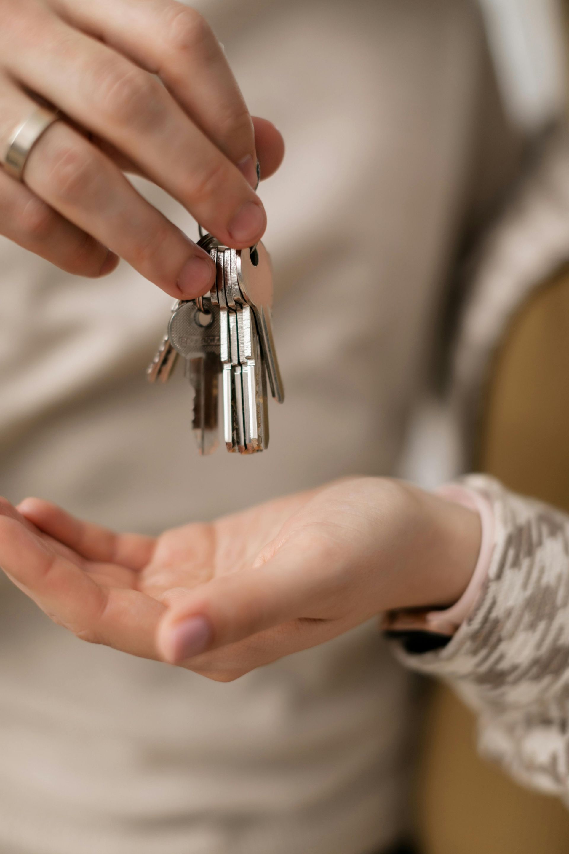 Handing over the keys.