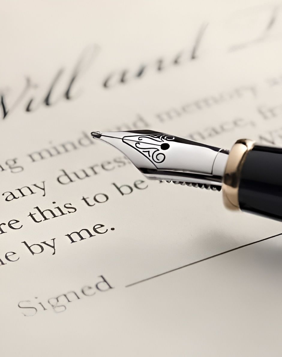 Fountain Pen on a Will, About to Sign — Hannaway Lawyers in Wauchope, NSW