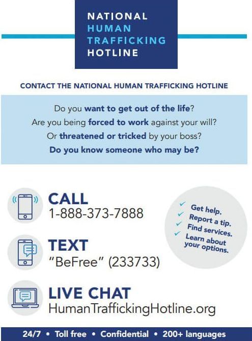 Iberville Parish Human Trafficking safety