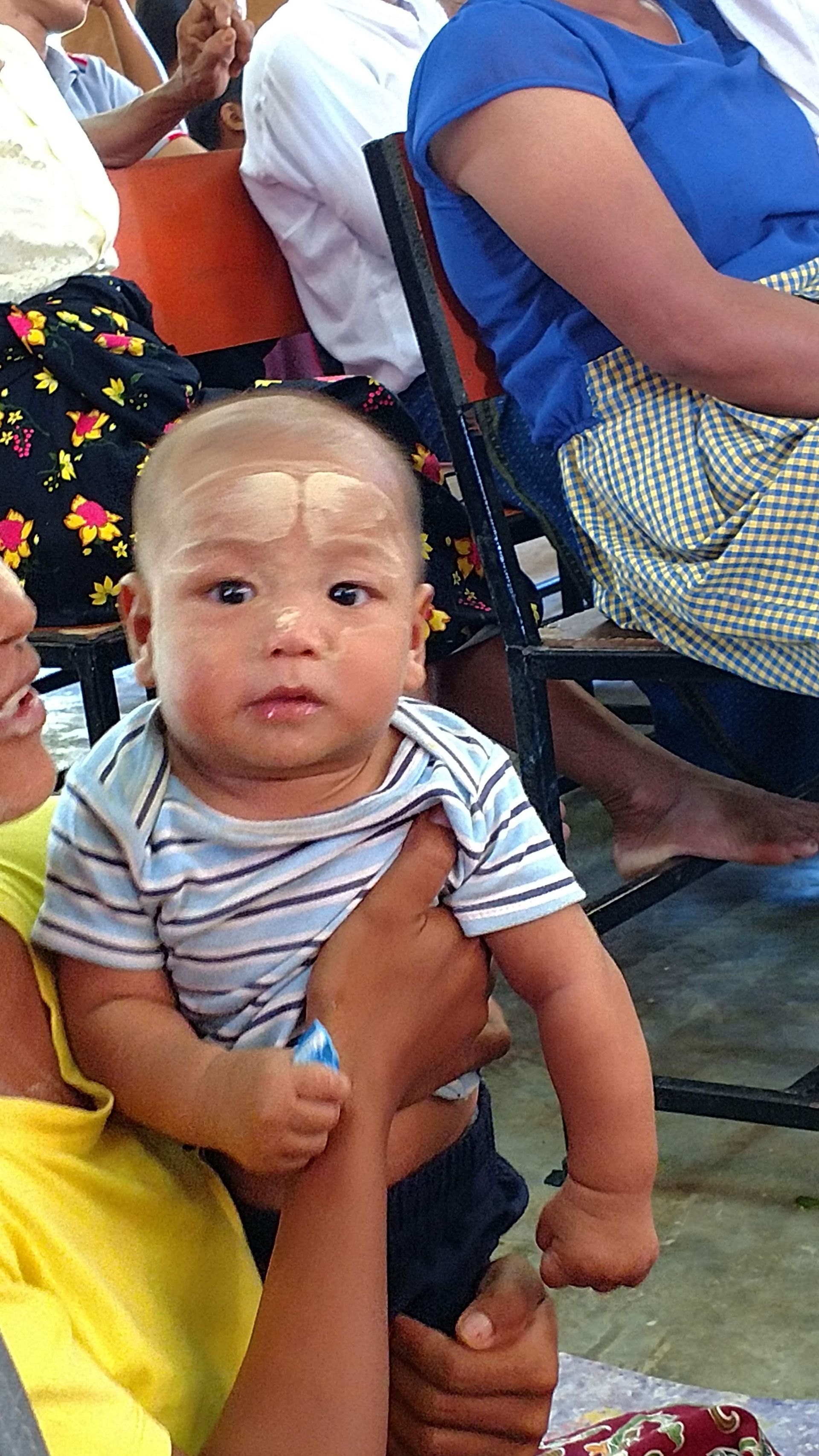 Burmese baby at Thailand church