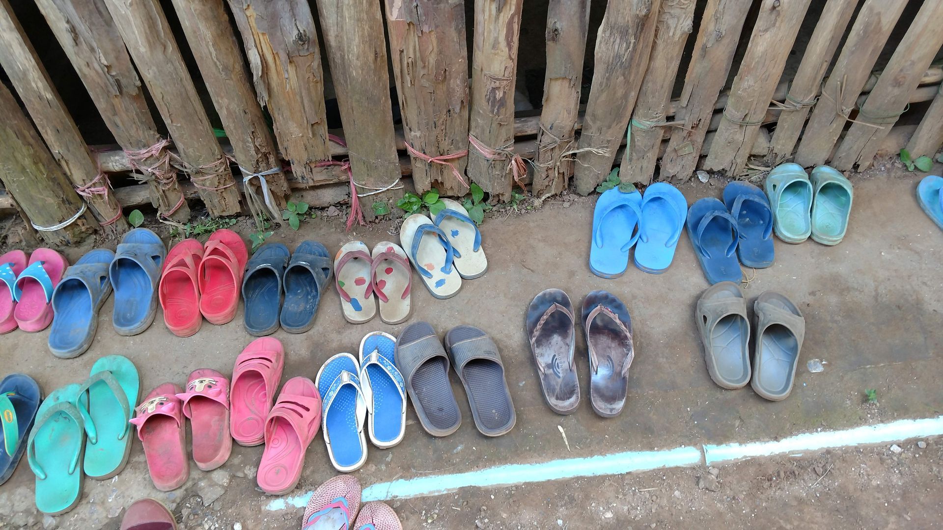 Thailand missionary trip - shoes are not worn inside