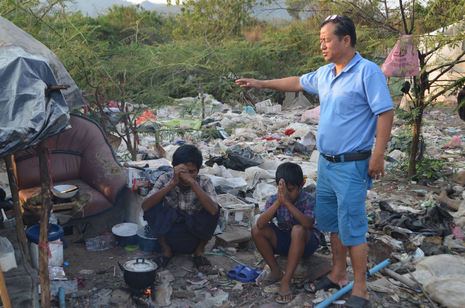 Thailand trash camp