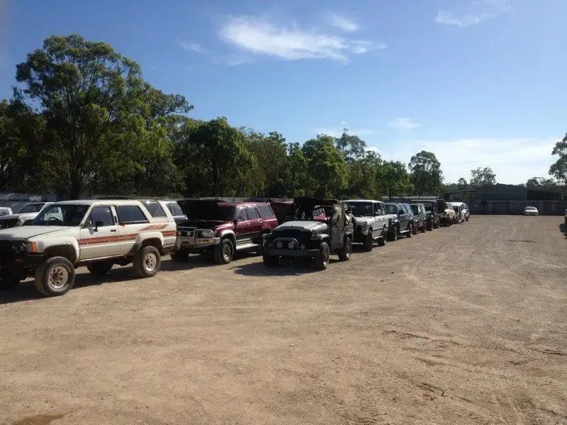 Display of Old Cars — Local Vehicle Scrapping And Repair Professionals in Bondoola, QLD
