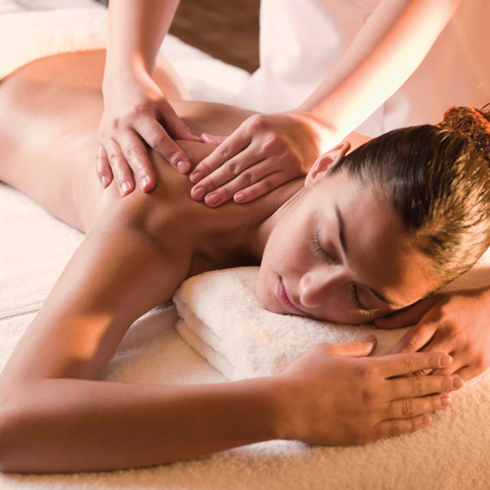 Woman getting a massage