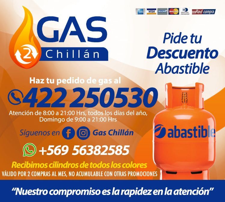 Un anuncio de gas chillan en español