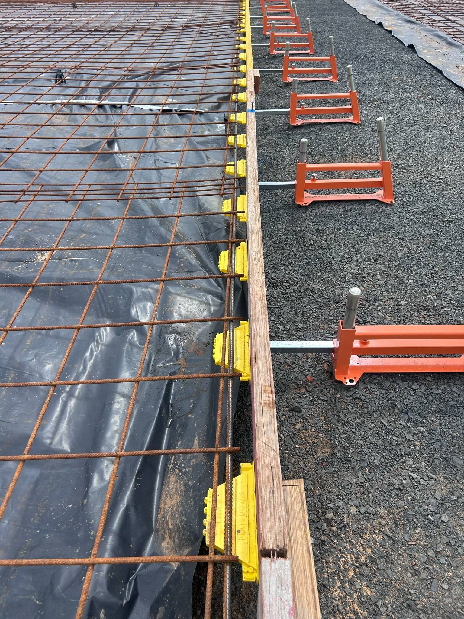 An close up of Commercial Concrete boxing and preparation for a concrete slab— Core Concrete in Cairns, QLD