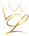 Gold crown above an elegant, stylized letter "L".