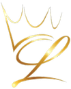 Gold crown above an elegant, stylized letter "L".