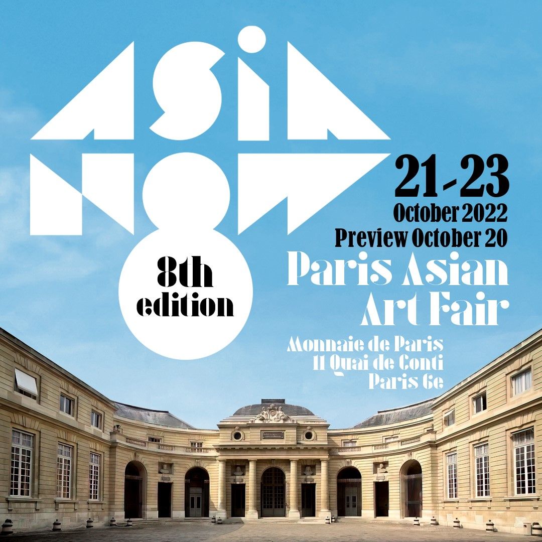 Advert for the Asia Now 2022 art fair
