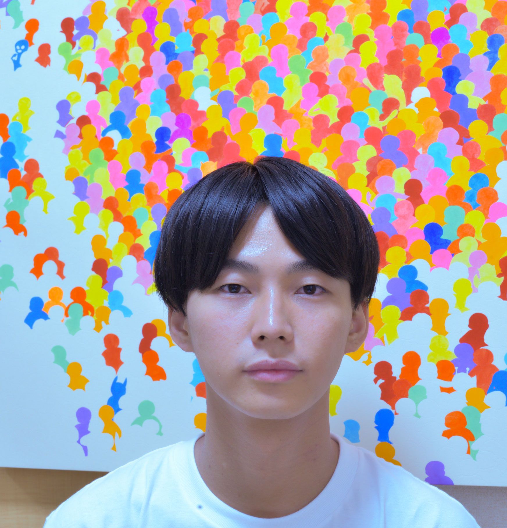 Portrait de l'artiste contemporain japonais Cute Fukuda