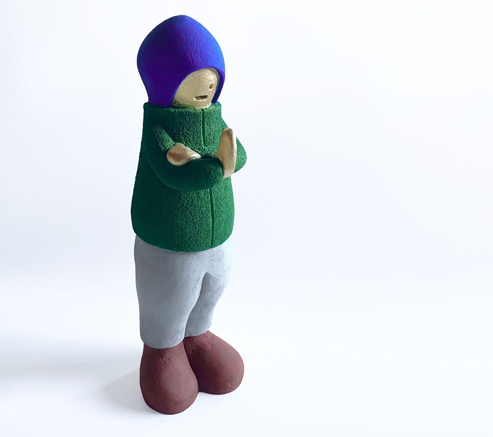 Work by Japanese ceramist Natsuki Shibata.