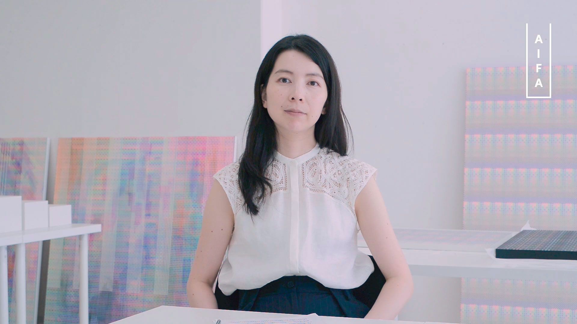 Portrait of Japanese contemporary artist Aya Kawato