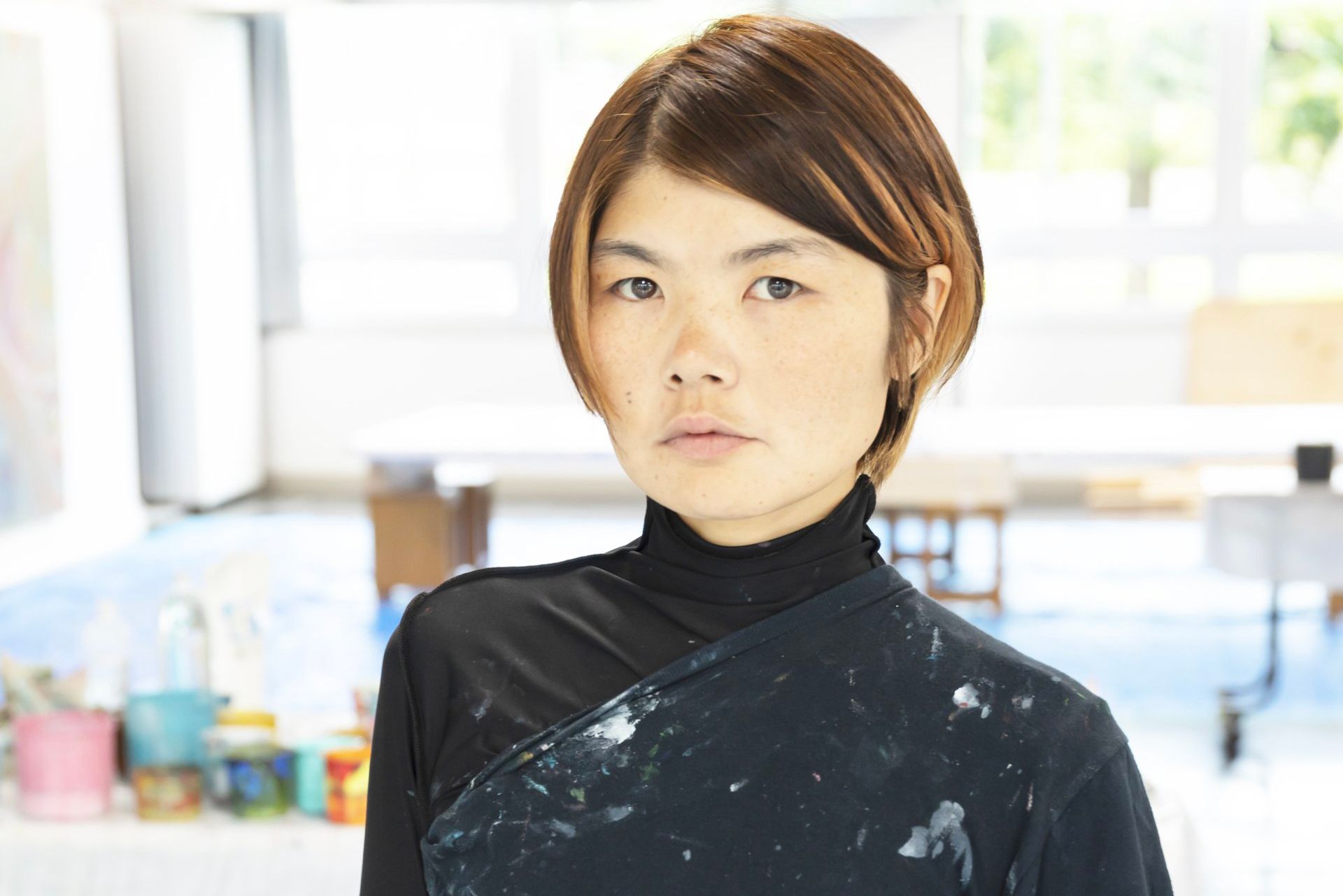 Portrait of contemporary Japanese artist Mayu Kunihisa 