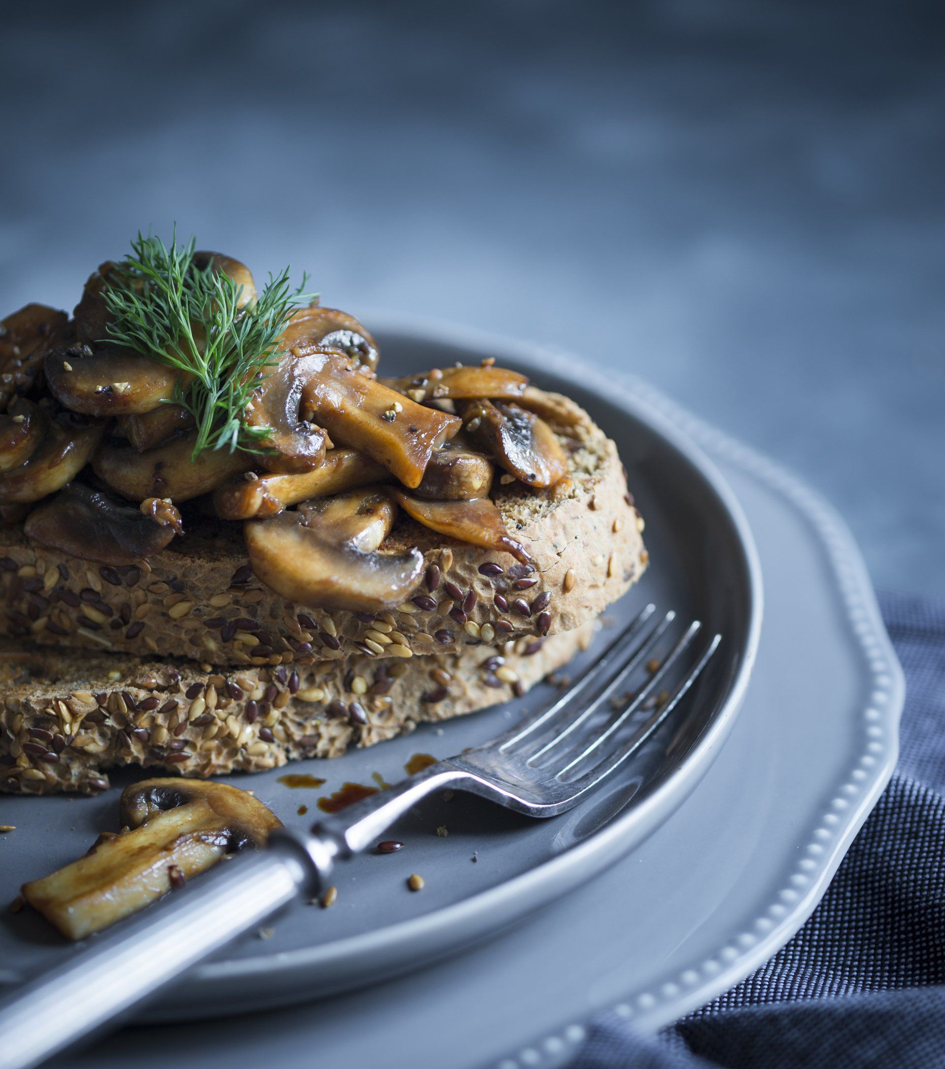 Food photography – Mushrooms on toast