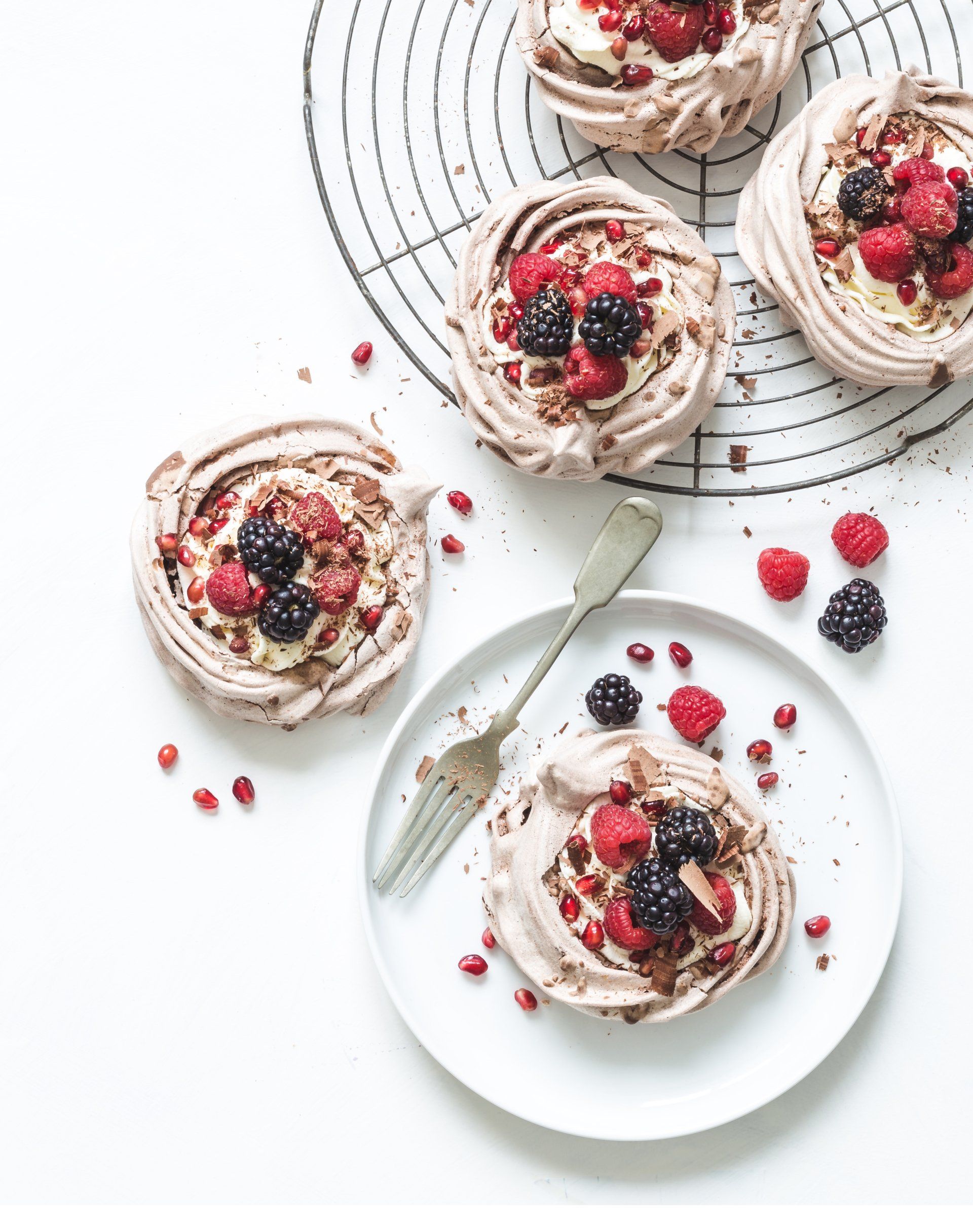 Food photography – Meringues