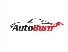 Logo: A black car silhouette with the text "AutoBurn" and red flames.