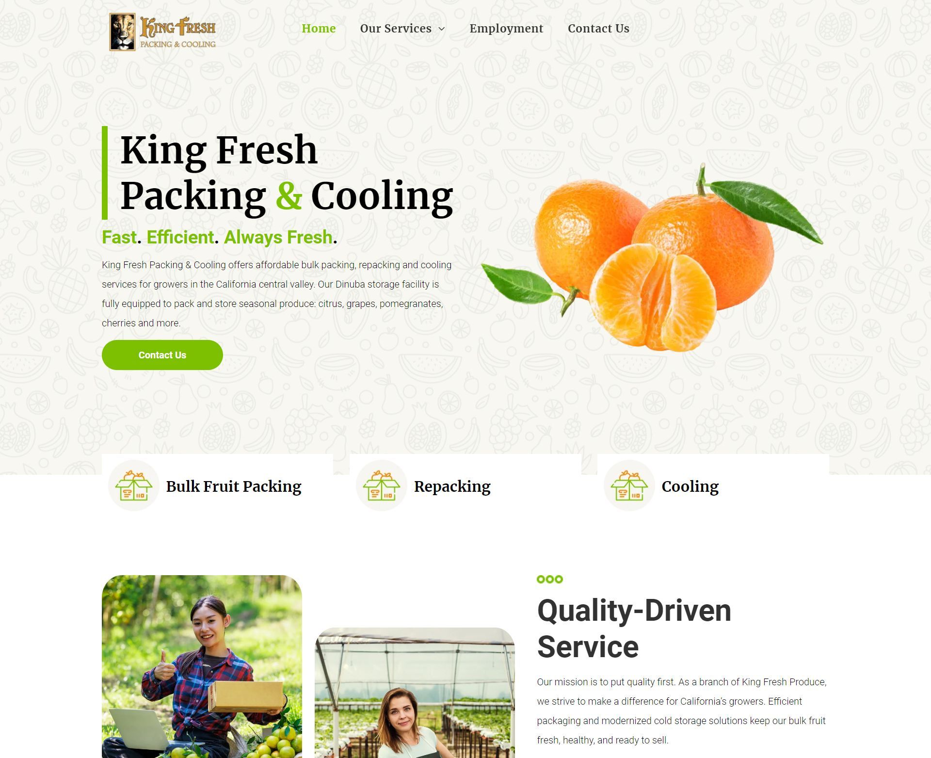 Engage Portfolio King Fresh Packing & Cooling