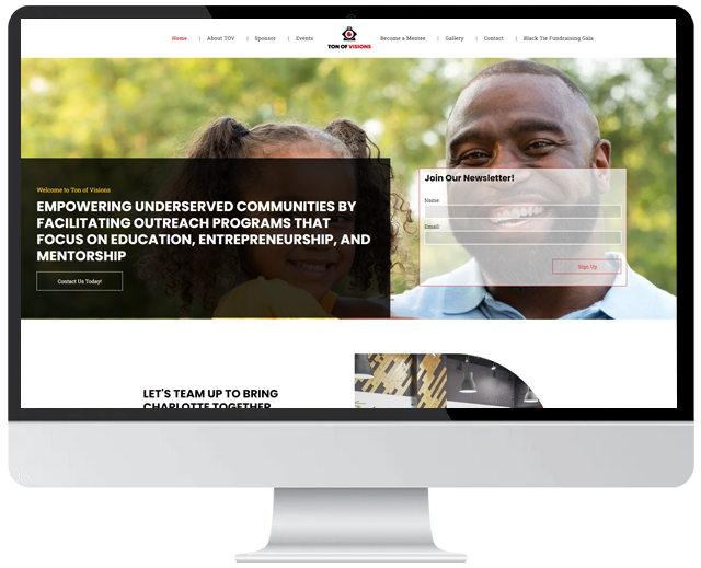 Engage website portfolio Non-Profit