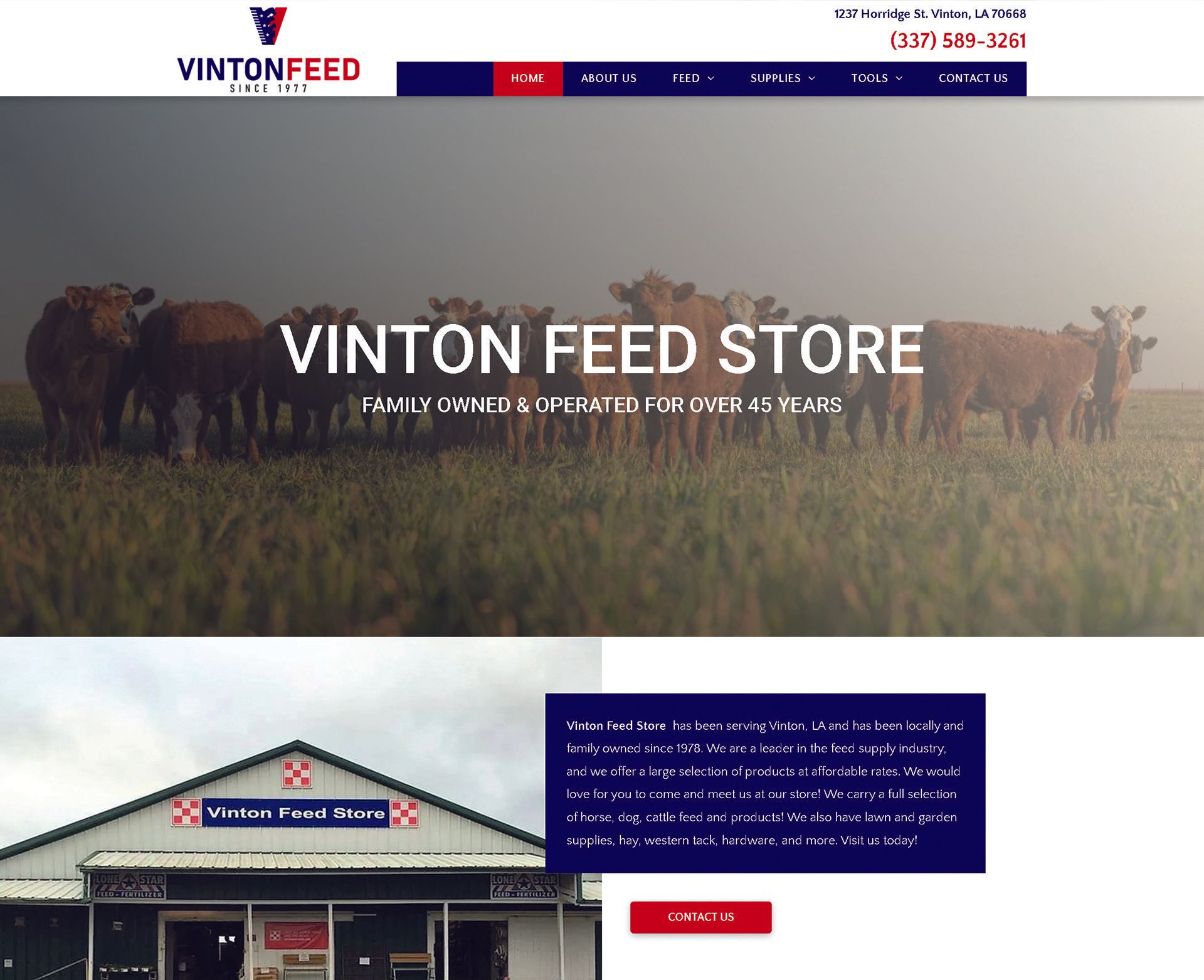 Engage Portfolio Vinton Feed Store