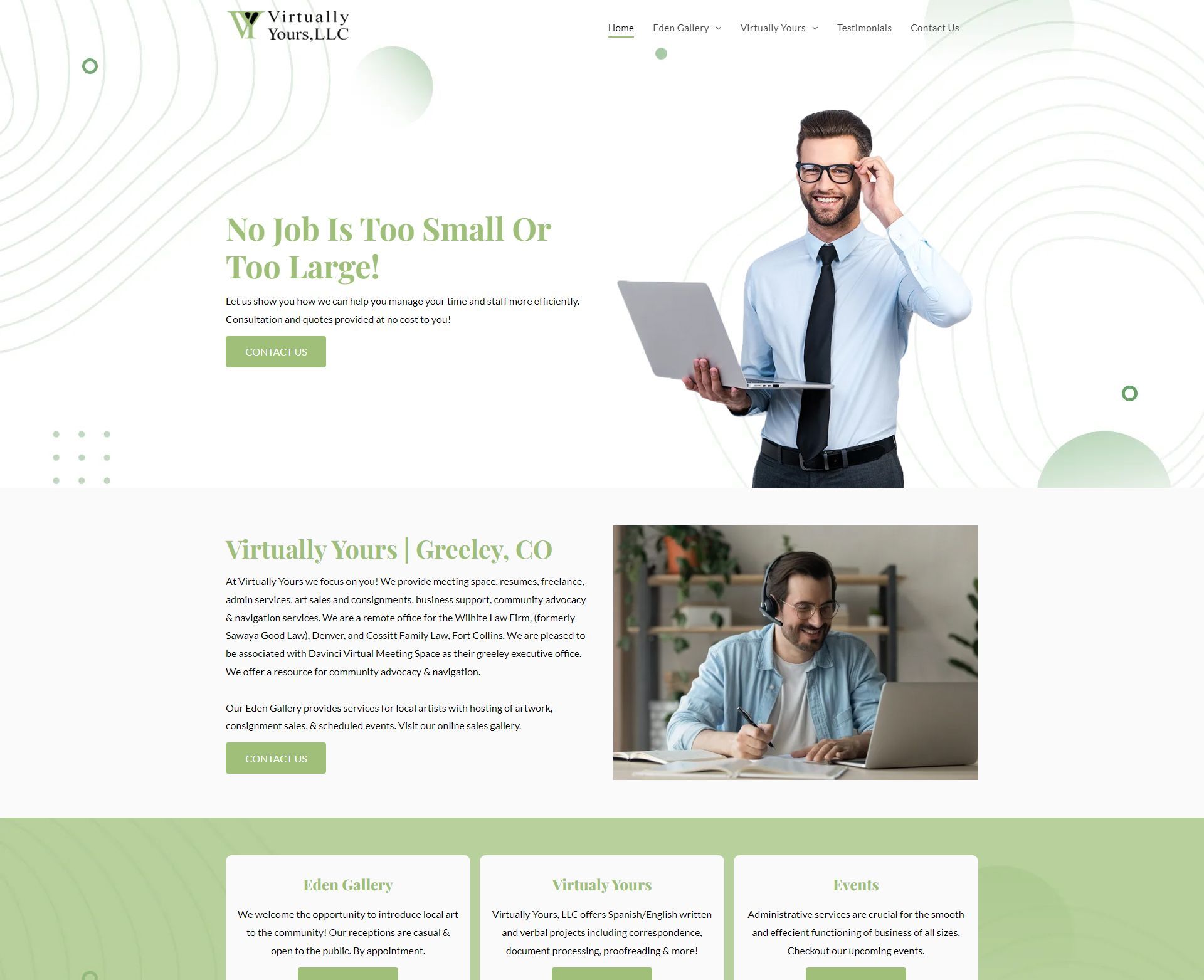 Engage Portfolio Virtually Yours LLC & The Eden Gallery