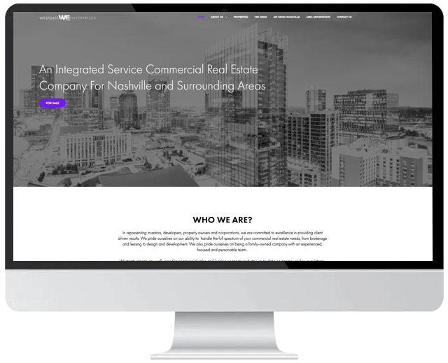 Engage website portfolio Real Estate