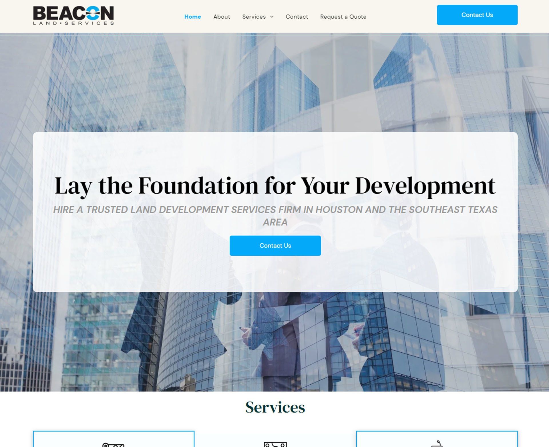 Consulting Portfolio Engage site Design