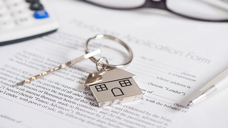 House Key placed on Housing Application Form