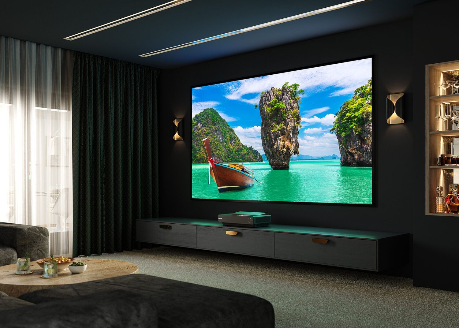 Hisense PX1 Pro UST Projector Classic Home Setup