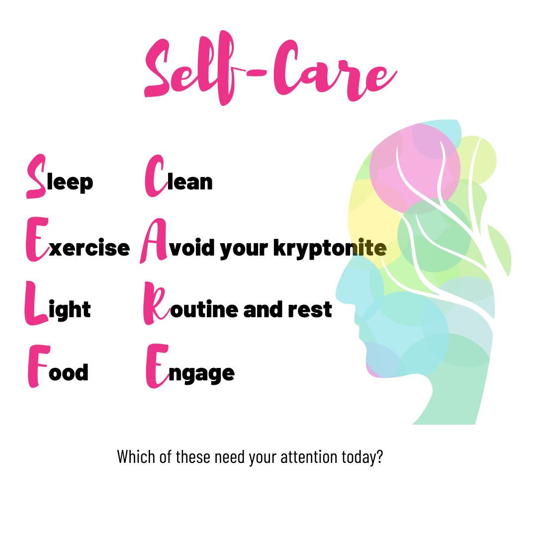 a poster about self care