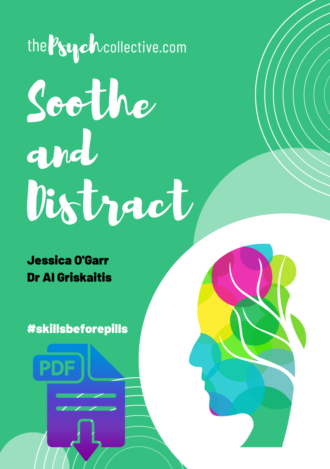 A book titled Soothe and Distract by Jessica O' Garr