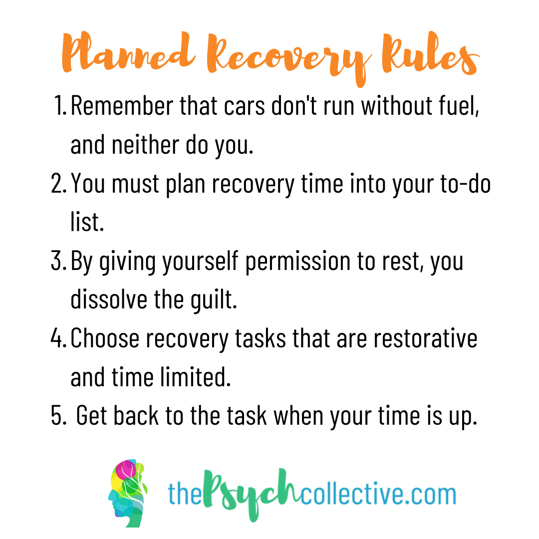 Planned Recovery Rules infographic