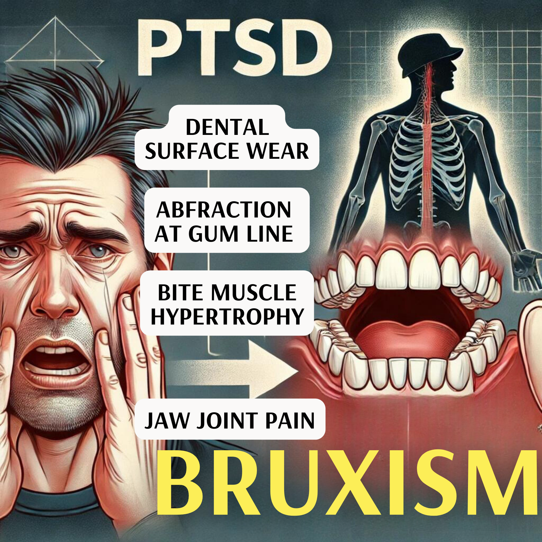 Moral injury and the gnashing of teeth
PTSD and Bruxism