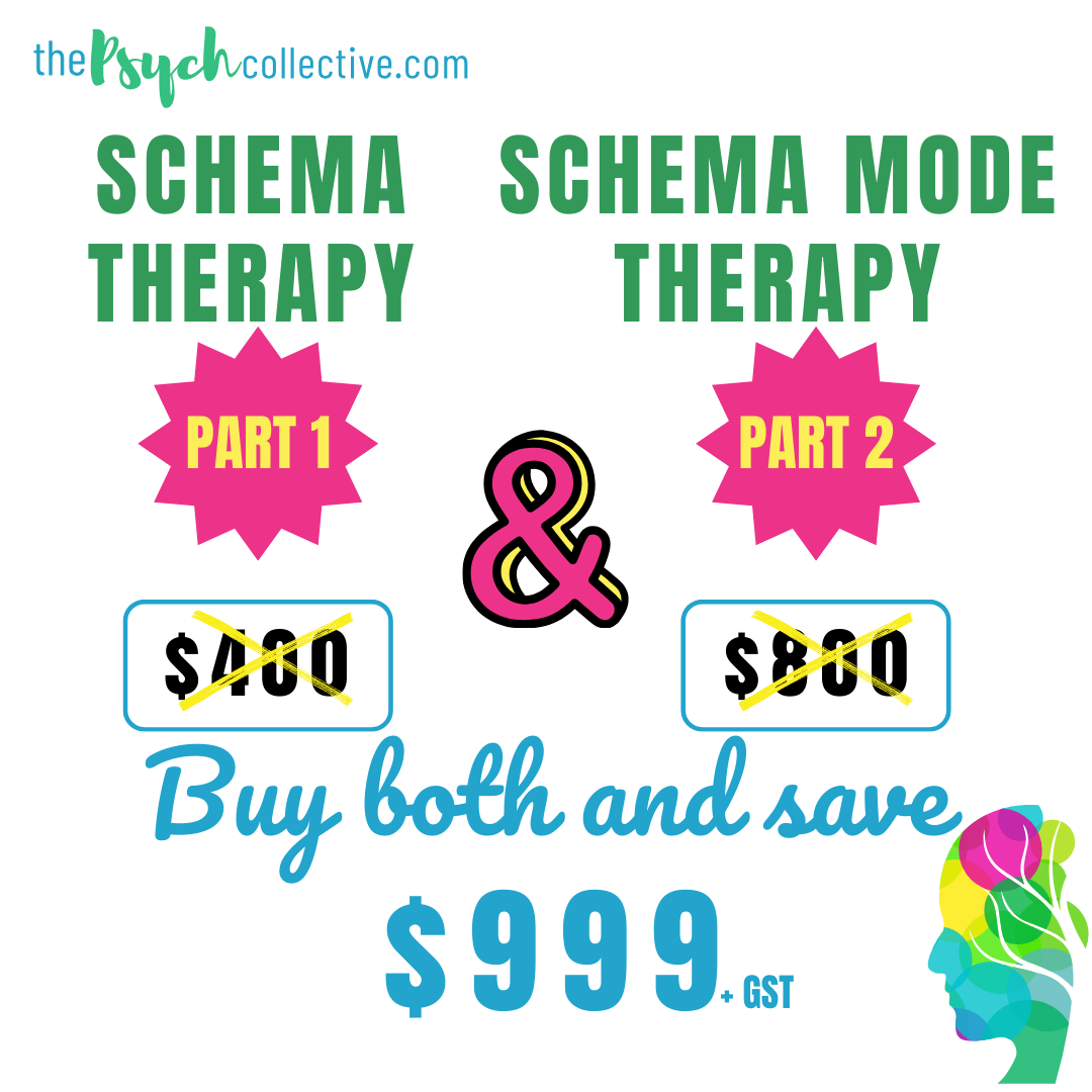 Schema Therapy 1 and 2 Workshops Poster