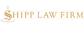 A logo for a law firm called ship law firm