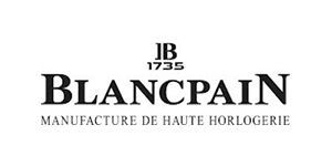 Ein schwarz-weißes Logo für Blancpain Manufacture de Haute Horlogerie