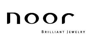Das Logo von Noor Brilliant Jewelry ist schwarz und weiß.