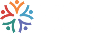 A colorful logo of people standing in a circle on a white background.