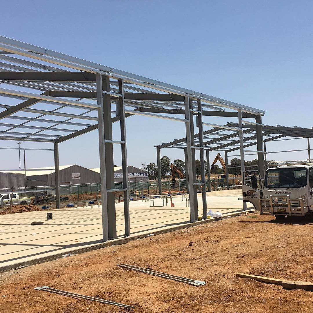 An Ongoing Construction With Steel Frames — BLD Constructions