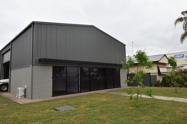 Shed with Glass door — Construction & Renovation Services in Dubbo, NSW