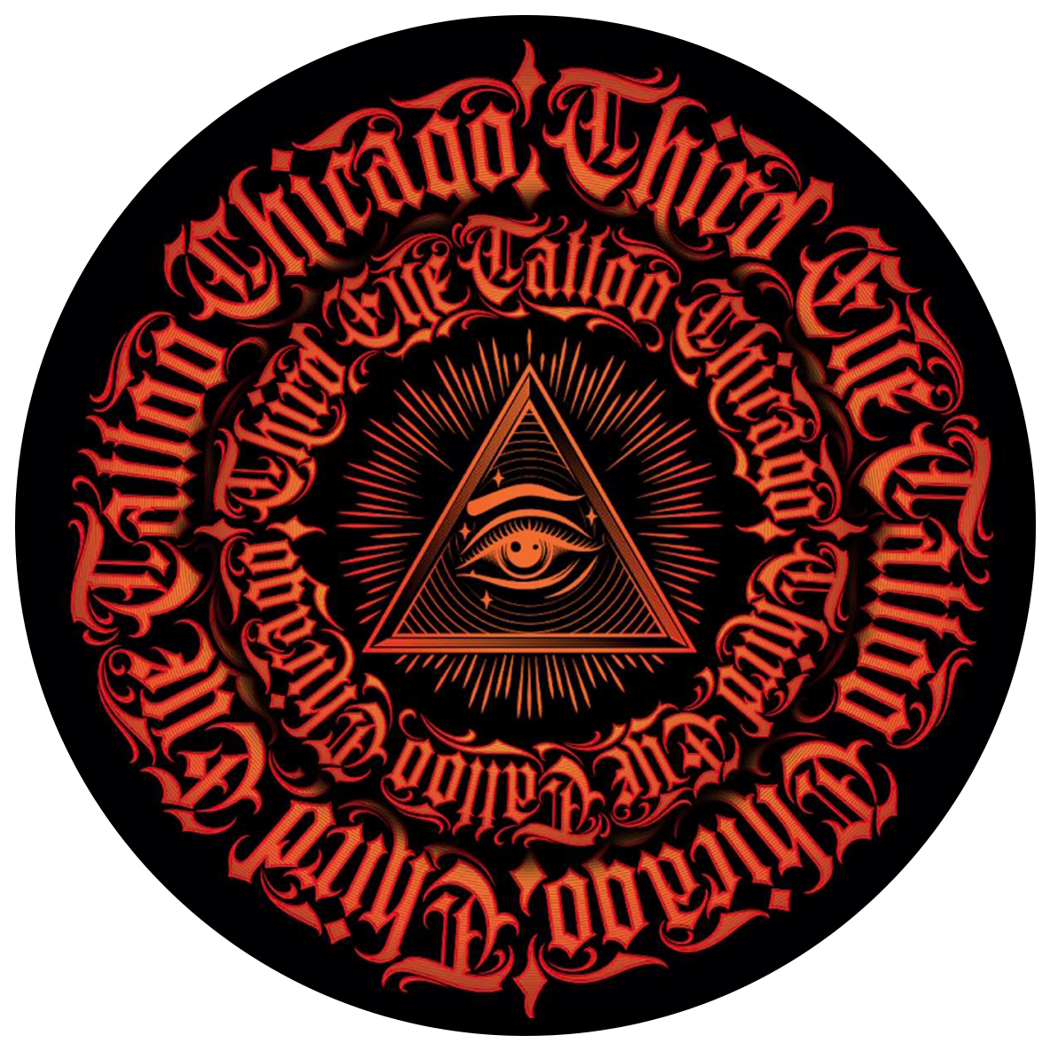 A logo for chicago third eye tattoo company