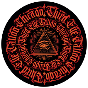 A logo for chicago third eye tattoo company