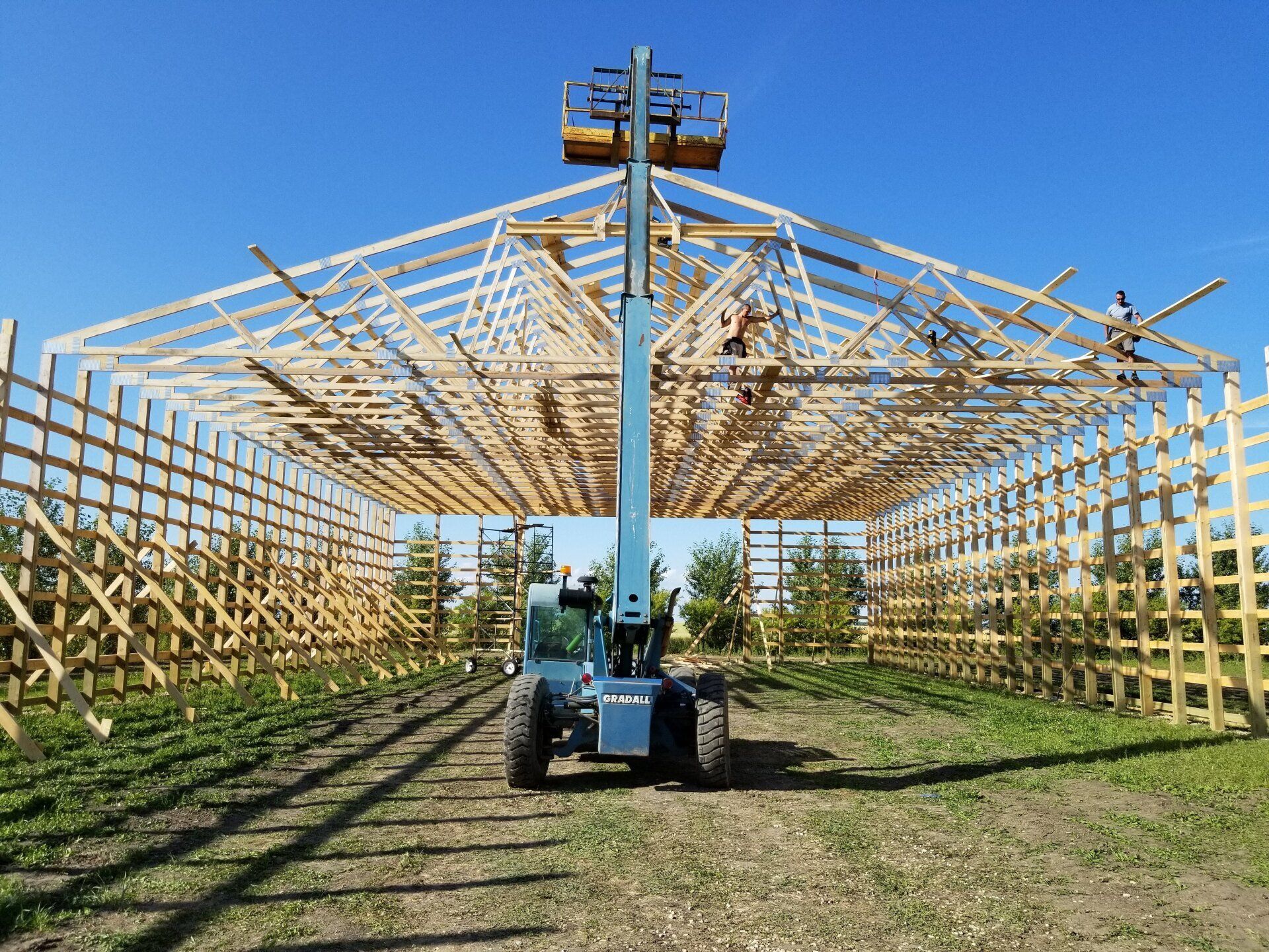crane working at construction site