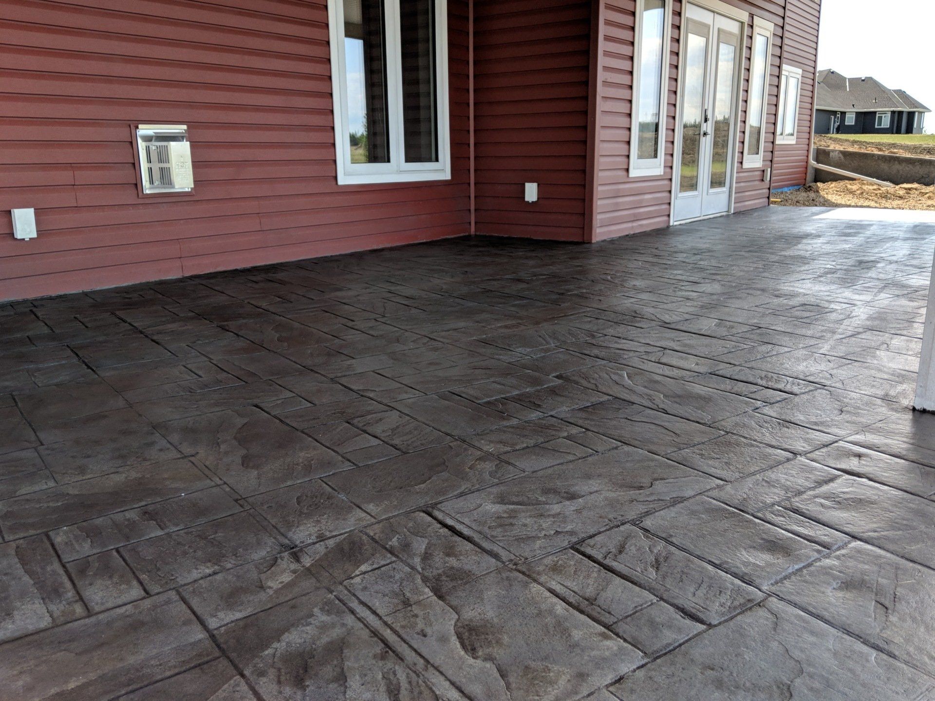 completed house stone floor